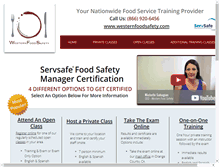 Tablet Screenshot of managerfoodsafety.com